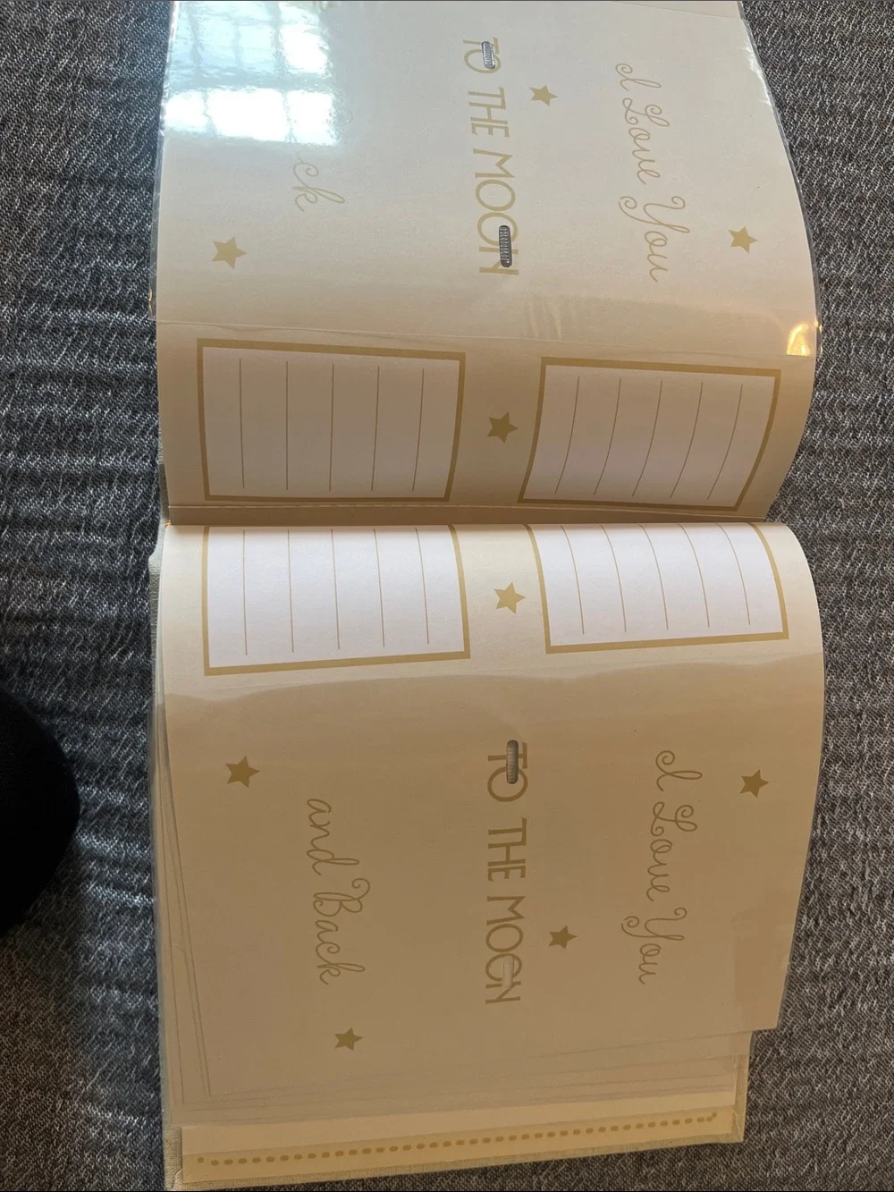 Nicole Cream 'To The Moon and Back' Photo Book set of 2 coordinating pieces